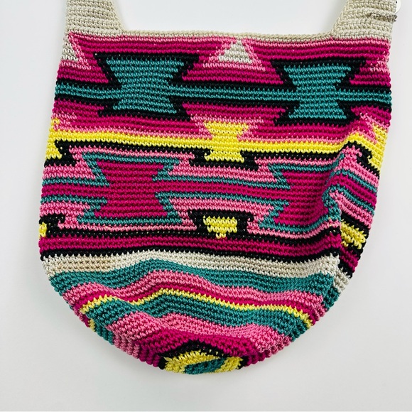 The Sak Hand Crocheted Colorful Southwestern Print Purse - Picture 6 of 11